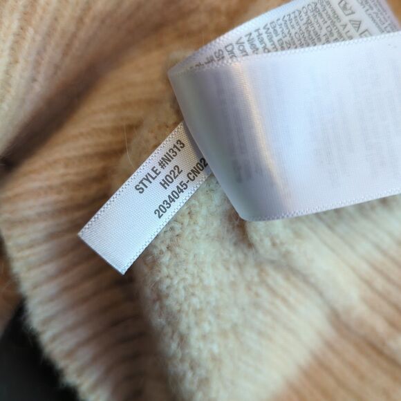 Madewell Havener Pullover Sweater Womens Medium Cable Knit Powder Wool Alpaca - Picture 8 of 8